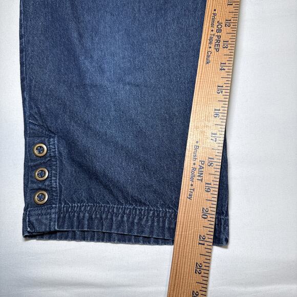 Drapers & Damons Womens Plus 1X Pull On Capri Jeans Elastic Waist Stretch EUC - Picture 8 of 12